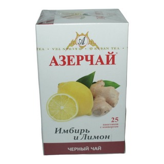 Чай Азерчай черный Имбирь-Лимон 25пак